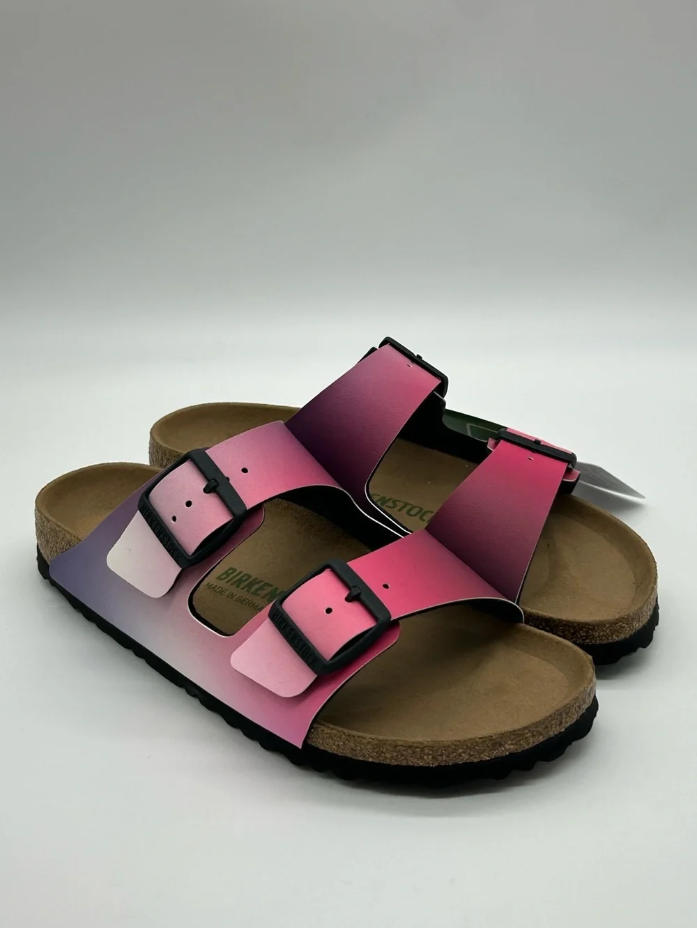 Birkenstock Vegan Arizona Sandals Pink Ombre Women’s EU 39 US 8 New With Tags